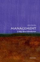 Management : a very short introduction /