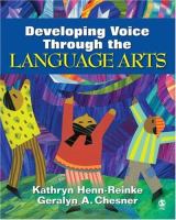 Developing voice through the language arts /