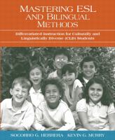 Mastering ESL and bilingual methods : differentiated instruction for culturally and linguistically diverse (CLD) students /