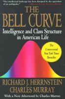 The bell curve : intelligence and class structure in American life /