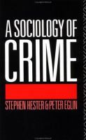 A sociology of crime /