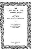 An English rural community: Myddle under the Tudors and Stuarts /