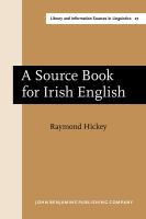A source book for Irish English /