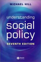 Understanding social policy /