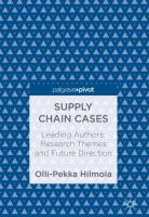 Supply chain cases : leading authors, research themes and future direction /
