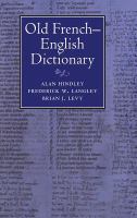 Old French-English dictionary /