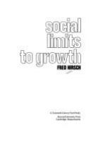 Social limits to growth.