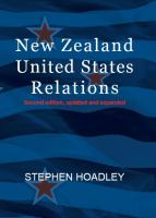 New Zealand United States relations /
