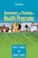 Assessment and planning in health programs /