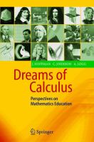 Dreams of calculus : perspectives on mathematics education /