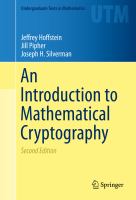 An introduction to mathematical cryptography /