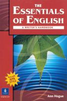 The essentials of English : a writer's handbook /