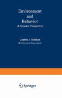 Environment and behavior : a dynamic perspective /