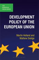 Development policy of the European Union /