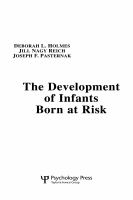 The development of infants born at risk /