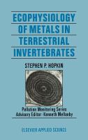 Ecophysiology of metals in terrestrial invertebrates /