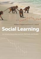 Social learning an introduction to mechanisms, methods, and models /