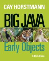 Big Java : early objects /