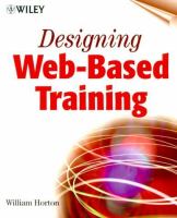 Designing Web-based training : how to teach anyone anything anywhere anytime