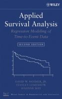 Applied survival analysis regression modeling of time-to-event data /