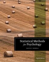Statistical methods for psychology /