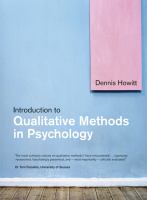 Introduction to qualitative methods in psychology /