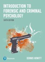Introduction to forensic and criminal psychology /
