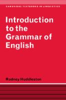 Introduction to the grammar of English /