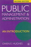 Public management and administration : an introduction /
