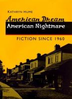 American dream, American nightmare : fiction since 1960 /