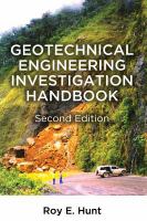 Geotechnical engineering investigation handbook /