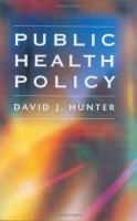 Public health policy /