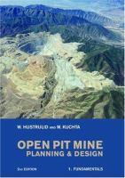 Open pit mine planning & design /