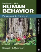 Dimensions of human behavior : person and environment /
