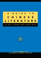 A guide to Chinese literature /