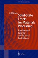 Solid-state lasers for materials processing : fundamental relations and technical realizations /