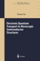 Electronic quantum-transport in mesoscopic semiconductor structures /