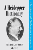 A Heidegger dictionary /