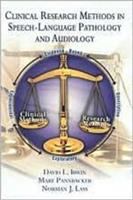 Clinical research methods in speech-language pathology and audiology /