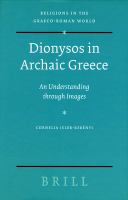 Dionysos in archaic Greece : an understanding through images /