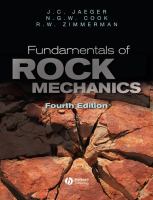 Fundamentals of rock mechanics /