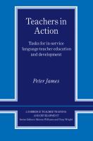 Teachers in action : tasks for in-service language teacher education and development /