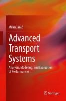 Advanced transport systems analysis, modeling, and evaluation of performances /