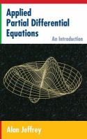 Applied partial differential equations : an introduction /