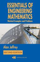 Essentials of engineering mathematics /