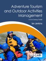 Adventure tourism and outdoor activities management : a 21st century toolkit /