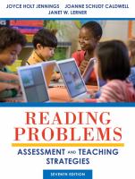 Reading problems : assessment and teaching strategies /
