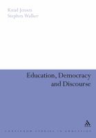 Education, democracy and discourse /