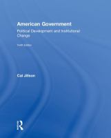 American government : political development and institutional change /