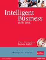 Intelligent business. upper intermediate business English /